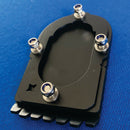 Bmw R1200/1250 Gsa ampliador de descanso modelo dentado inox kit baixo