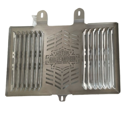 HD Panamerica 1250 – protetor de radiador aletado em aço preto