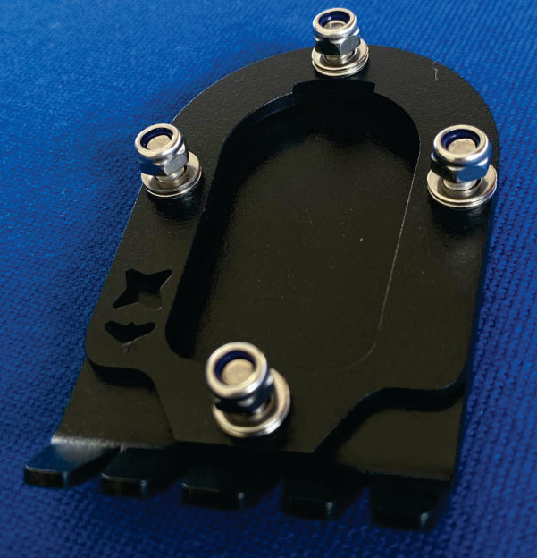 Bmw R1200/1250 Gsa ampliador de descanso modelo dentado inox kit baixo