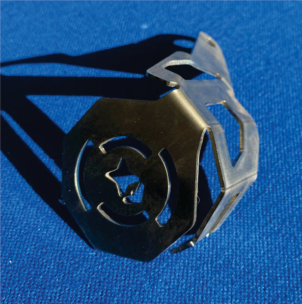 Bmw R1200/1250 GS Adventure – protetor de farol com grade em aço e aro de acrílico color