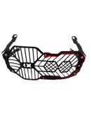 Bmw R1200/1250 GS Adventure – protetor de farol com grade em aço e aro de acrílico color