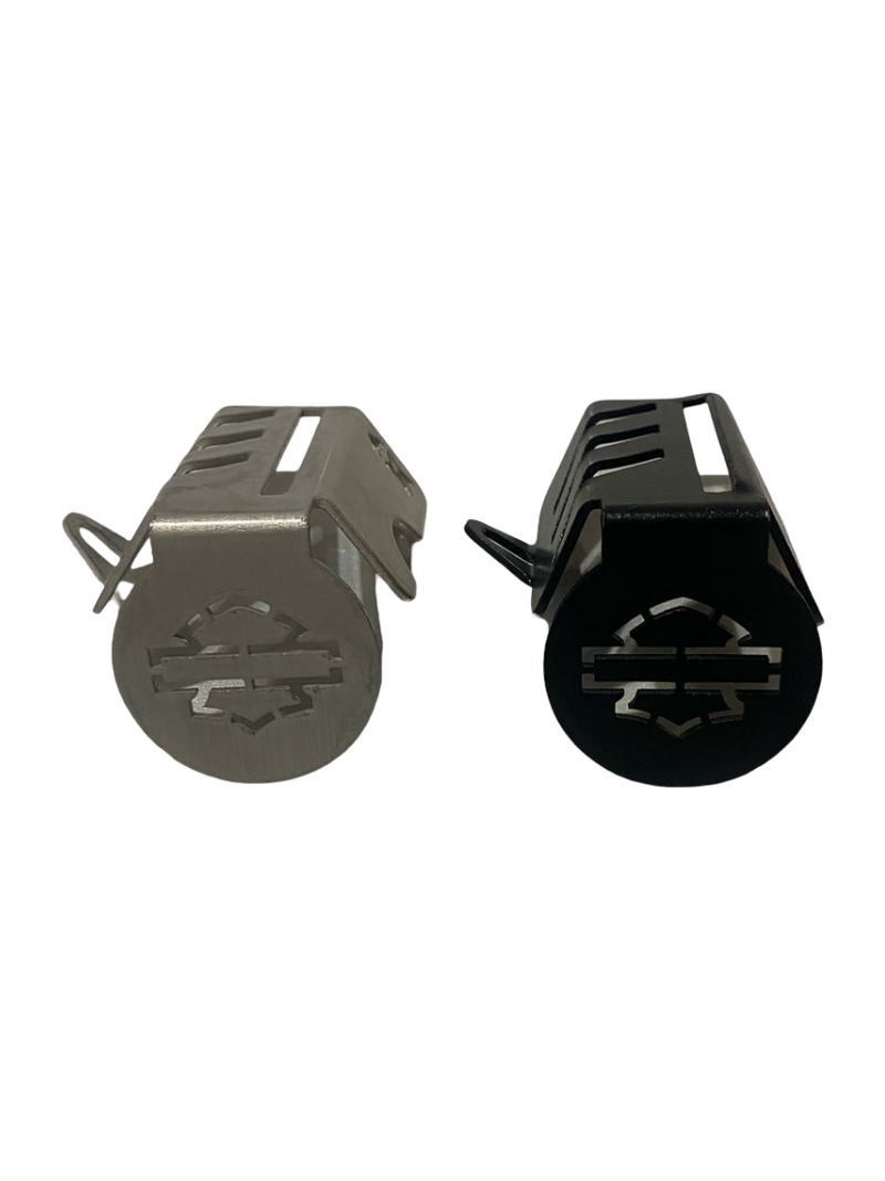 HD Panamerica 1250 – protetor do fluido de freio traseiro em alumínio